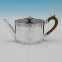 Antique Sterling Silver 5 Piece Tea Set - Mappin & Webb, hallmarked in 1915 Sheffield - George V - Thumbnail 9