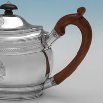 Antique Sterling Silver 4 Piece Tea Set - Robert & David Hennell, hallmarked in 1799 London - George III - Thumbnail 6