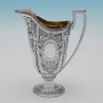 Antique Sterling Silver 4 Piece Tea Set - Martin, Hall & Co., hallmarked in 1876 London - Victorian - Thumbnail 9