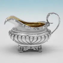 Antique Sterling Silver 4 Piece Tea Set - Charles Fox II, hallmarked in 1828 London - George IV - Thumbnail 10