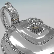 Antique Sterling Silver 4 Piece Tea Set - Charles Fox II, hallmarked in 1828 London - George IV - Thumbnail 3
