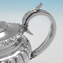 Antique Sterling Silver 4 Piece Tea Set - Charles Fox II, hallmarked in 1828 London - George IV - Thumbnail 8