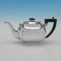 Sterling Silver Four piece tea and coffee service - Viner's Ltd., hallmarked in 1936 Sheffield - Edward VIII - Thumbnail 4