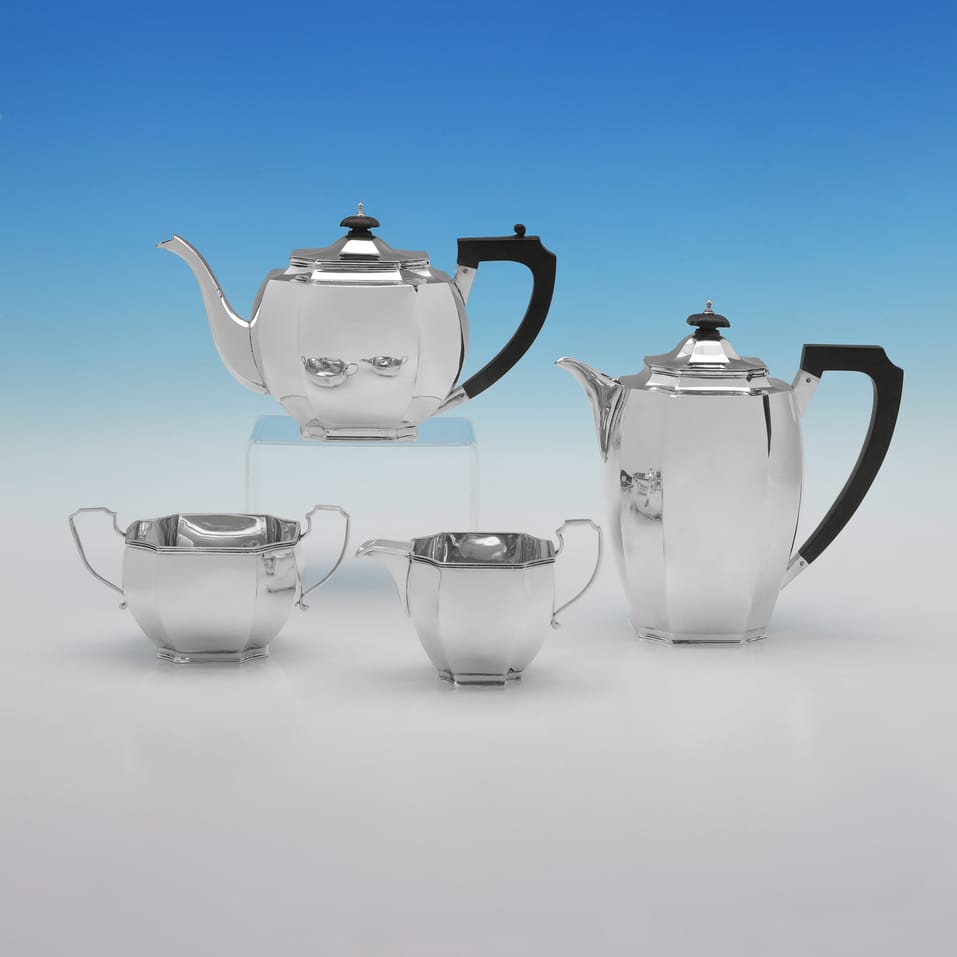 Sterling Silver Tea Set - hallmarked in 1930 London - George V