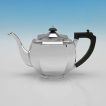 Sterling Silver Tea Set - hallmarked in 1930 London - George V - Thumbnail 2