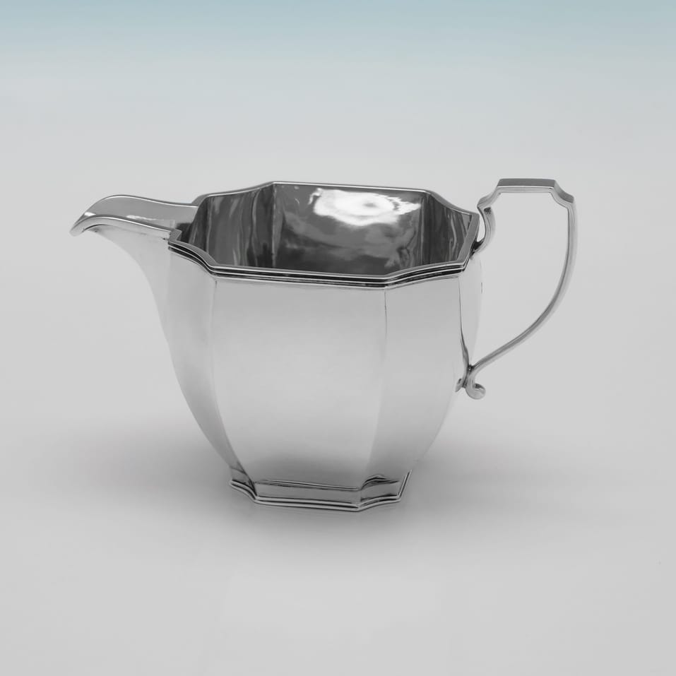 Sterling Silver Tea Set - hallmarked in 1930 London - George V - Image 6