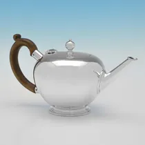 Sterling Silver 3 Piece Tea Set - hallmarked in 1937 London - George VI - Thumbnail 2