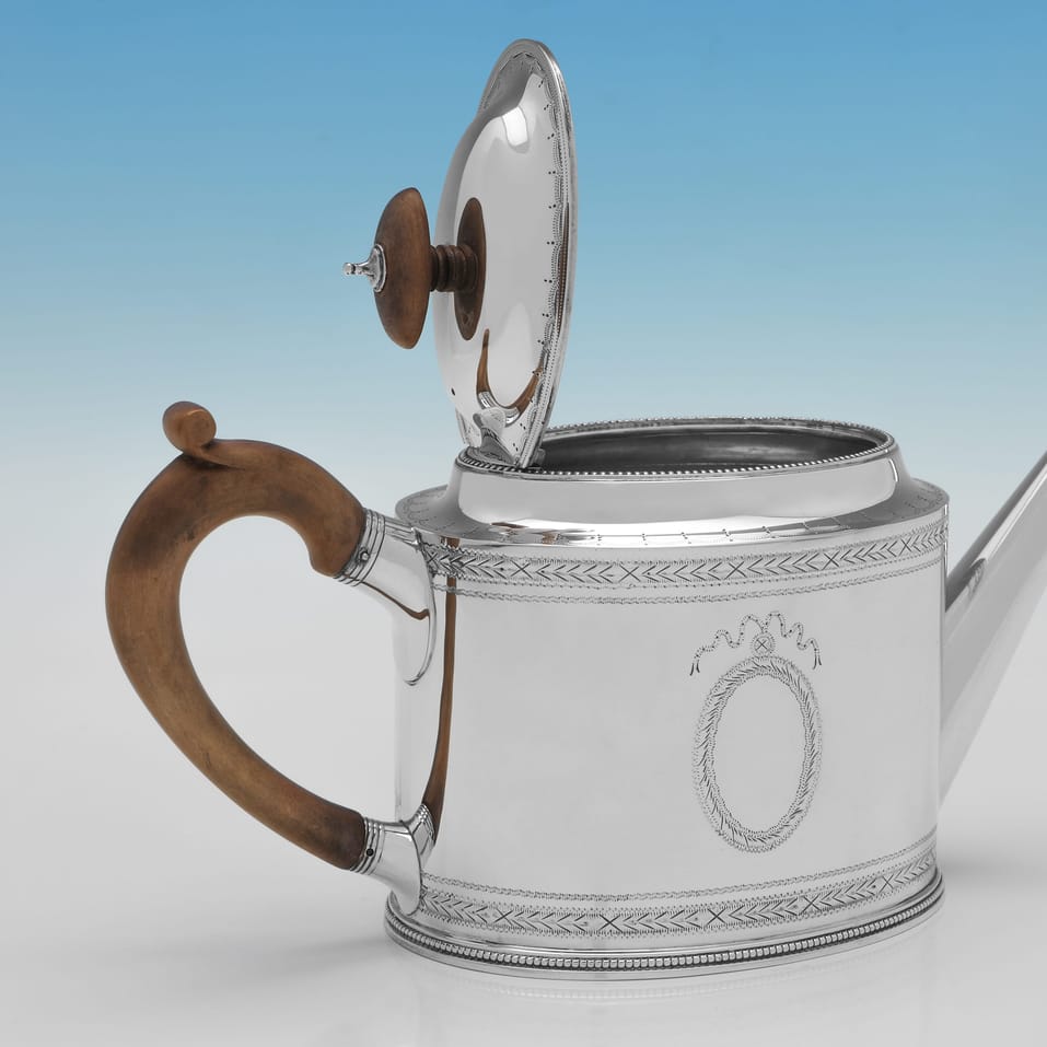 Sterling Silver Tea Set - C. J. Vander, hallmarked in 1967 London - Elizabeth II - Image 3