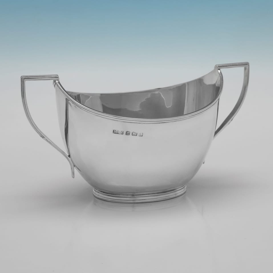 Antique Sterling Silver Tea Set - Daniel & Arter, hallmarked in 1918 Birmingham - George V - Image 6