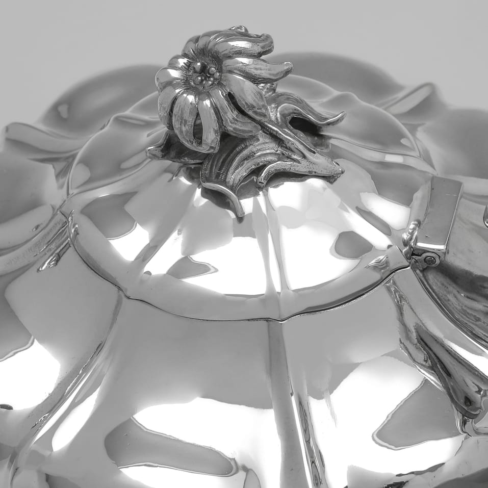 Antique Sterling Silver Tea Set - Edward Barton, hallmarked in 1831 London - William IV - Image 4