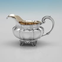 Antique Sterling Silver Tea Set - Edward Barton, hallmarked in 1831 London - William IV - Thumbnail 7