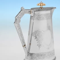 Antique Sterling Silver Tea Set - Elkington, hallmarked in 1875 Birmingham - Victorian - Thumbnail 6