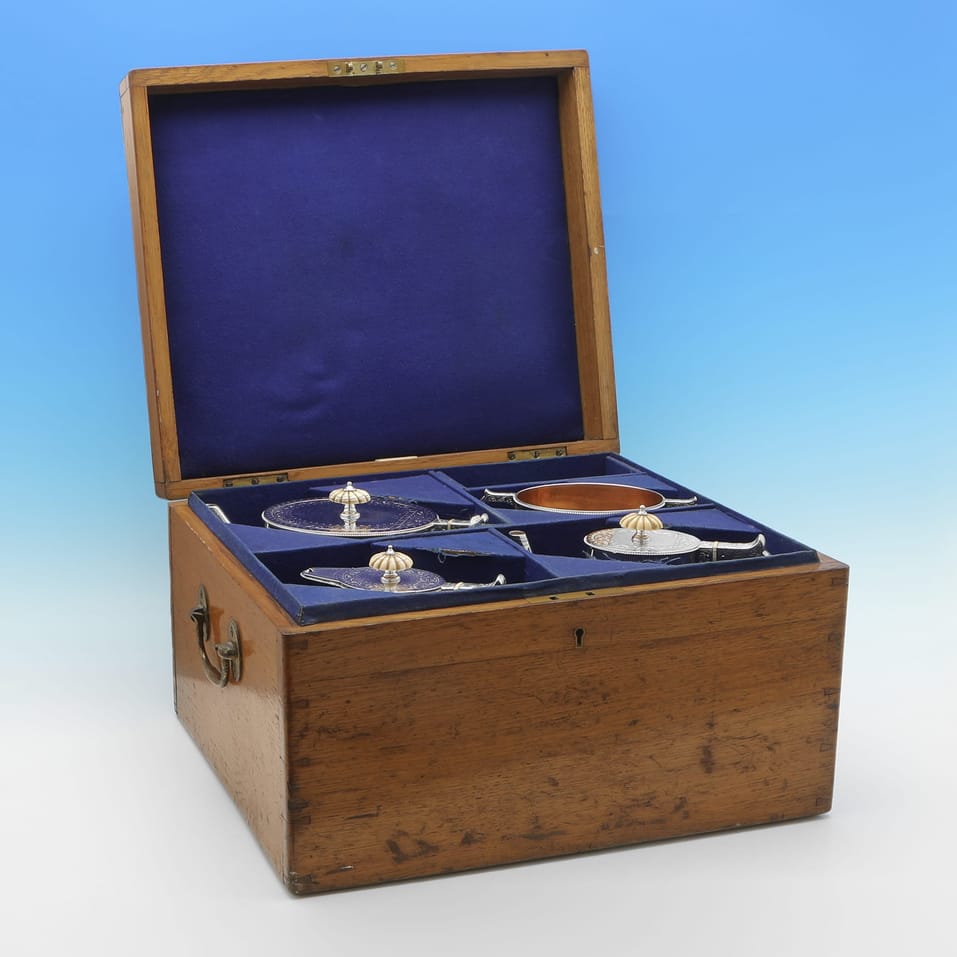 Antique Sterling Silver Tea Set - Elkington, hallmarked in 1875 Birmingham - Victorian - Image 10