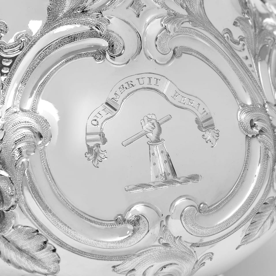 Antique Sterling Silver 3 Piece Tea Set - Edward & John Barnard, hallmarked in 1875 London - Victorian - Image 5
