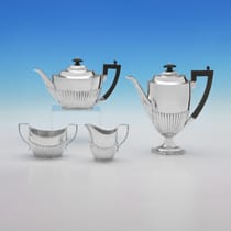 Antique Sterling Silver Tea Set - Mappin And Webb, hallmarked in 1911 Sheffield - George V - Thumbnail 1