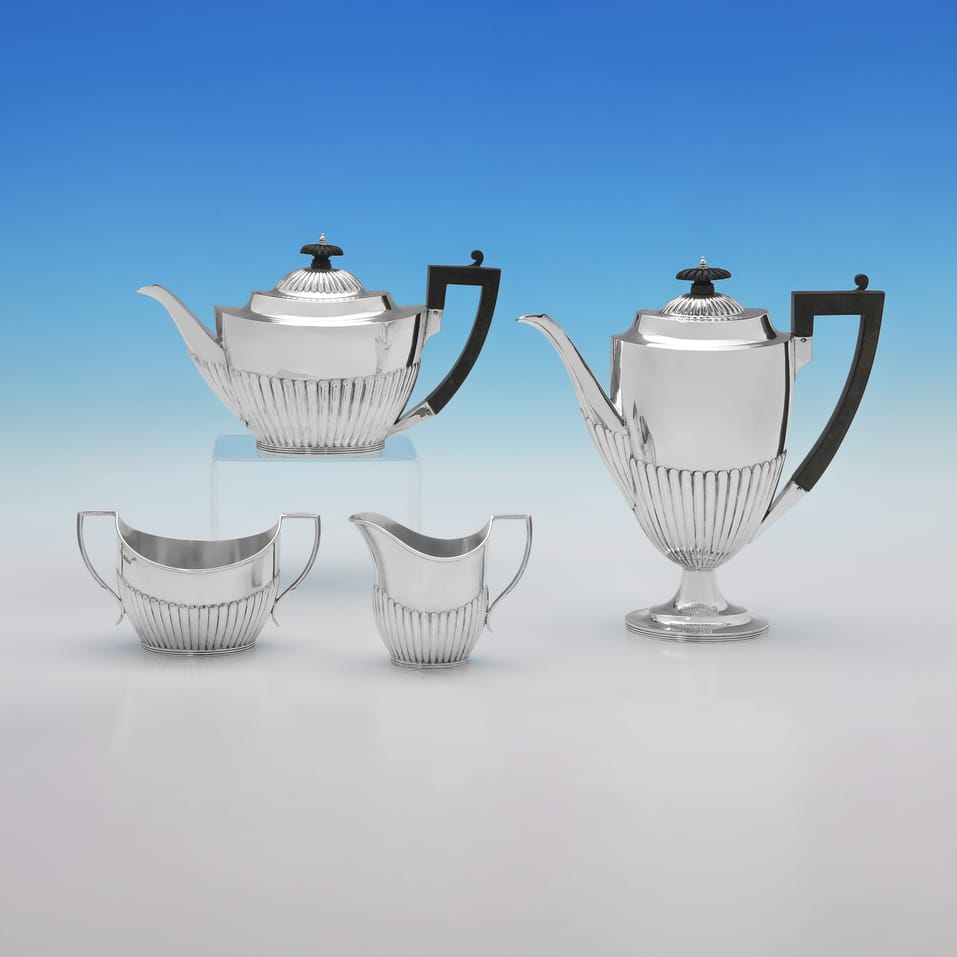 Antique Sterling Silver Tea Set - Mappin And Webb, hallmarked in 1911 Sheffield - George V