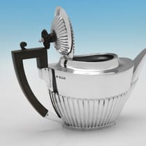 Antique Sterling Silver Tea Set - Mappin And Webb, hallmarked in 1911 Sheffield - George V - Thumbnail 3