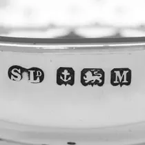 Sterling Silver Tea Strainer - William Suckling Ltd., hallmarked in 1935 Birmingham - George V - Thumbnail 5