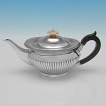 Antique Sterling Silver Teapot - J. Parkes & Co., hallmarked in 1915 London - George V - Thumbnail 1