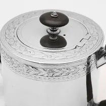 Antique Sterling Silver 'Drum' Teapot - John Emes, hallmarked in 1798 London - George III - Thumbnail 5