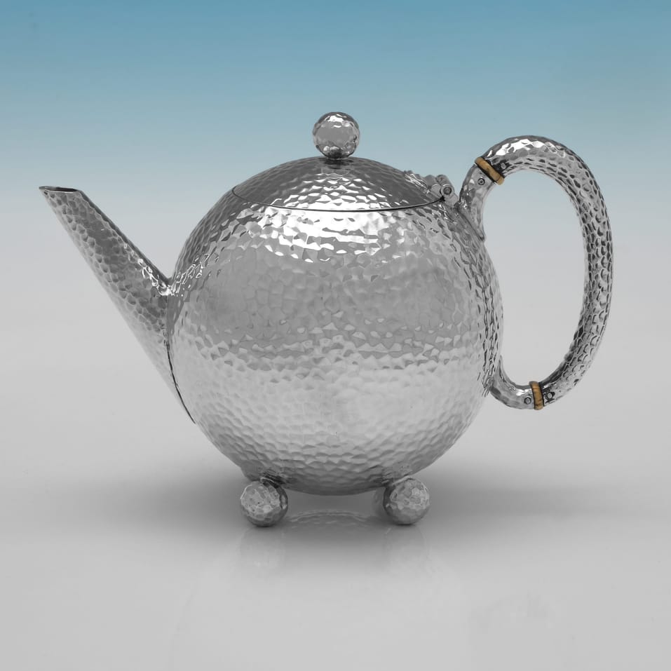 Antique Sterling Silver Teapot - James Dixon & Sons, hallmarked in 1891 Sheffield - Victorian