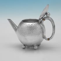 Antique Sterling Silver Teapot - James Dixon & Sons, hallmarked in 1891 Sheffield - Victorian - Thumbnail 2
