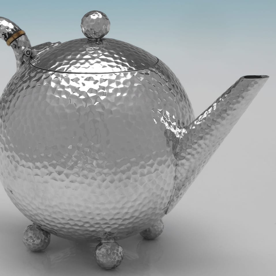 Antique Sterling Silver Teapot - James Dixon & Sons, hallmarked in 1891 Sheffield - Victorian - Image 3