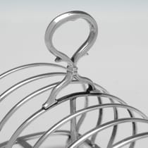 Antique Sterling Silver Toast Rack - Robert Hennell III, hallmarked in 1853 London - Victorian - Thumbnail 3