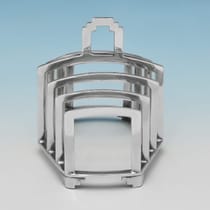 Sterling Silver Toast Rack - Henry Clifford Davis, hallmarked in 1934 Birmingham - George V - Thumbnail 3