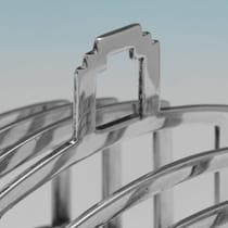 Sterling Silver Toast Rack - Henry Clifford Davis, hallmarked in 1934 Birmingham - George V - Thumbnail 4