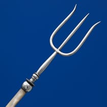 Antique Silver Plate, Mother of Pearl & Bone Toasting Fork - made circa 1860 - Victorian - Thumbnail 2