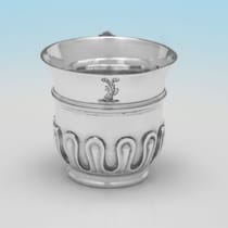 Antique Britannia Standard Silver Set of 6 Tot Cups - Alexander Macrae, hallmarked in 1877 London - Victorian - Thumbnail 3