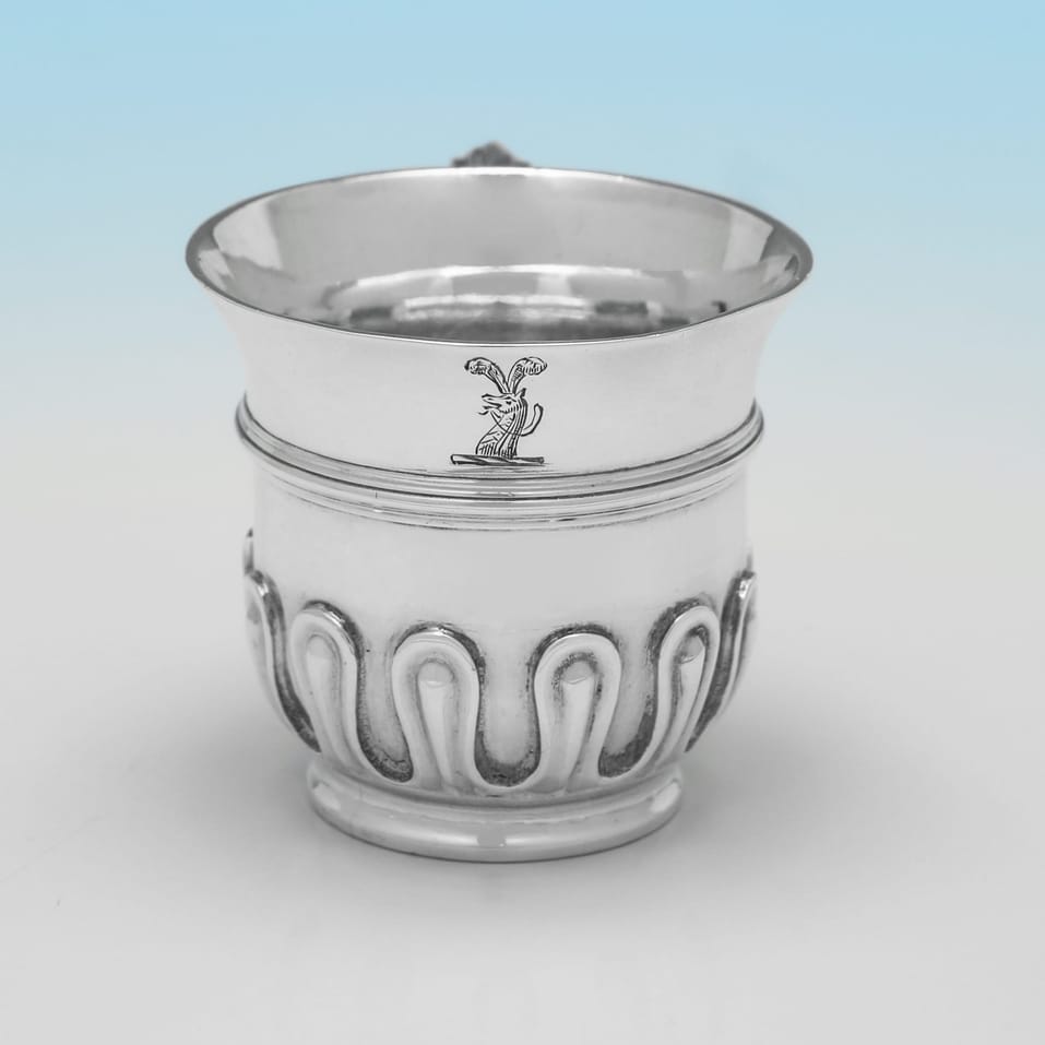 Antique Britannia Standard Silver Set of 6 Tot Cups - Alexander Macrae, hallmarked in 1877 London - Victorian - Image 3