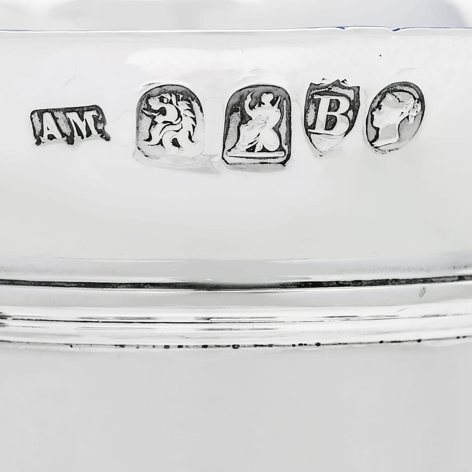 Antique Britannia Standard Silver Set of 6 Tot Cups - Alexander Macrae, hallmarked in 1877 London - Victorian - Image 6