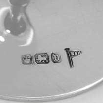 Antique Sterling Silver Set of 6 Tot Cups - Walker & Hall, hallmarked in 1913 Sheffield - George V - Thumbnail 5