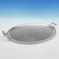 Antique Silver Plate Tray - made circa 1880 - Victorian - Thumbnail 2