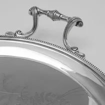 Antique Silver Plate Tray - made circa 1880 - Victorian - Thumbnail 3