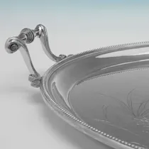 Antique Silver Plate Tray - made circa 1880 - Victorian - Thumbnail 4