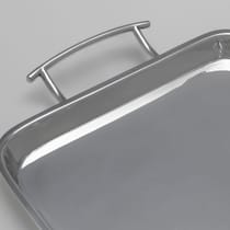 Antique Sterling Silver Bar Tray - Walker & Hall, hallmarked in 1920 Sheffield - George V - Thumbnail 4