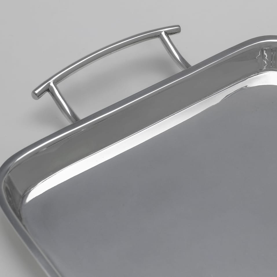 Antique Sterling Silver Bar Tray - Walker & Hall, hallmarked in 1920 Sheffield - George V - Image 4