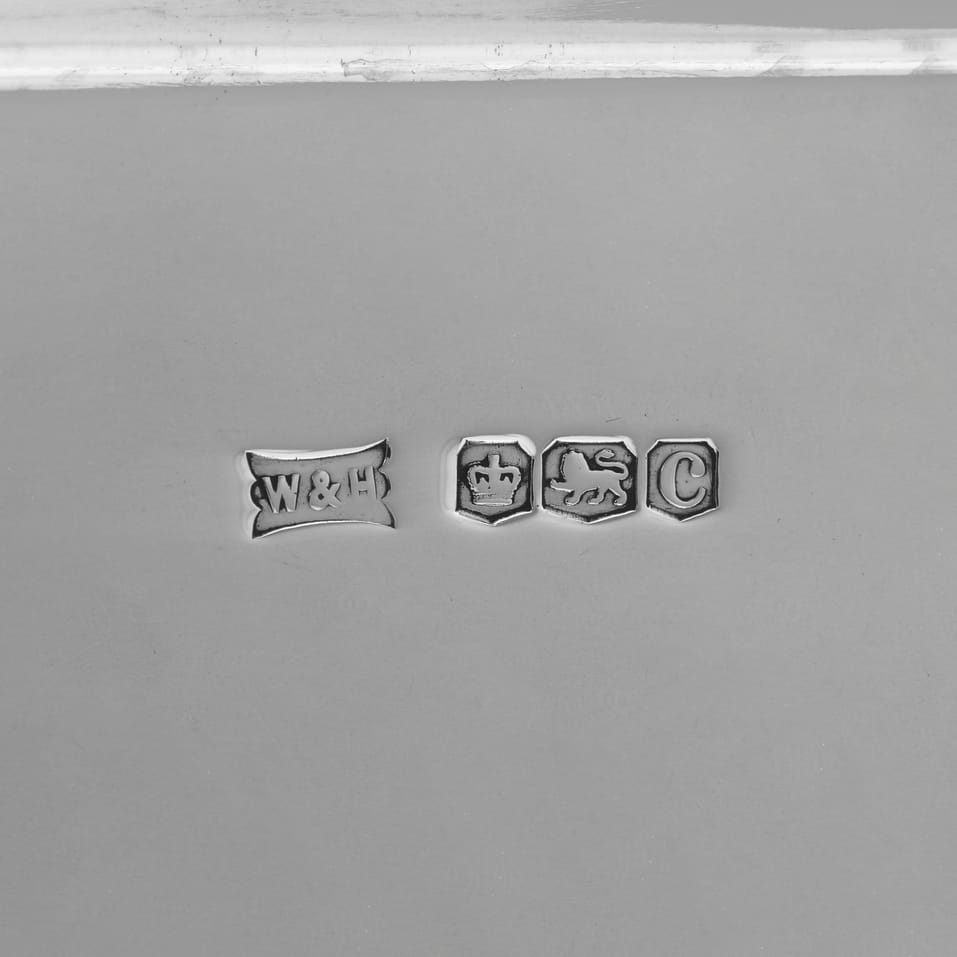 Antique Sterling Silver Bar Tray - Walker & Hall, hallmarked in 1920 Sheffield - George V - Image 6