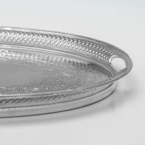 Antique Sterling Silver Tray - Martin & Hall, hallmarked in 1897 Sheffield - Victorian - Thumbnail 3