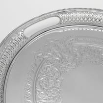 Antique Sterling Silver Tray - Martin & Hall, hallmarked in 1897 Sheffield - Victorian - Thumbnail 4