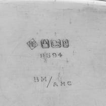 Antique Sterling Silver Tray - Martin & Hall, hallmarked in 1897 Sheffield - Victorian - Thumbnail 5