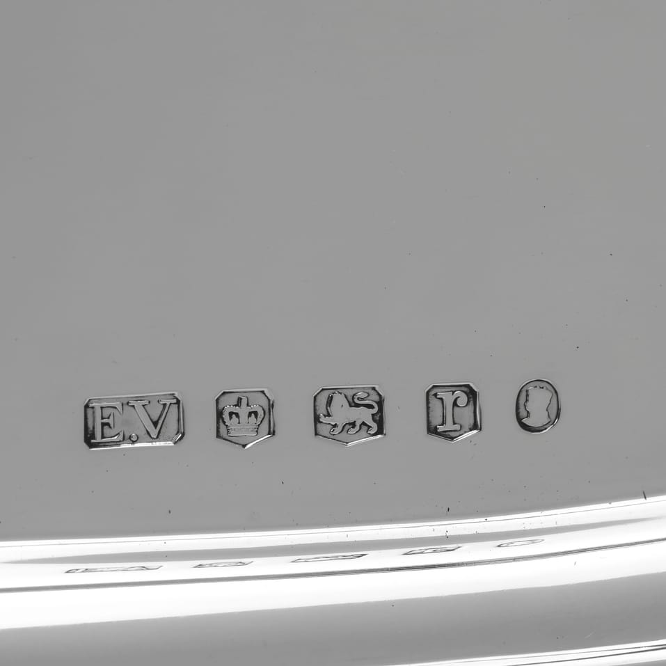 Sterling Silver Bar Tray - E. Viner, hallmarked in 1934 Sheffield - George V - Image 5