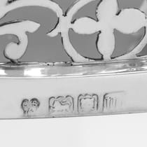 Antique Sterling Silver Tray - Charles Stuart Harris, hallmarked in 1907 London - Edwardian - Thumbnail 7