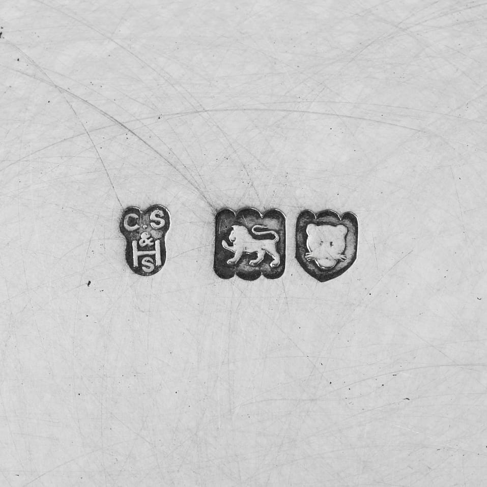 Antique Sterling Silver Tray - Charles Stuart Harris, hallmarked in 1907 London - Edwardian - Image 8