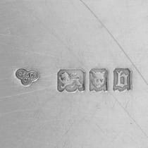 Antique Sterling Silver Tray - Goldsmiths & Silversmiths Co., hallmarked in 1917 London - George V - Thumbnail 7