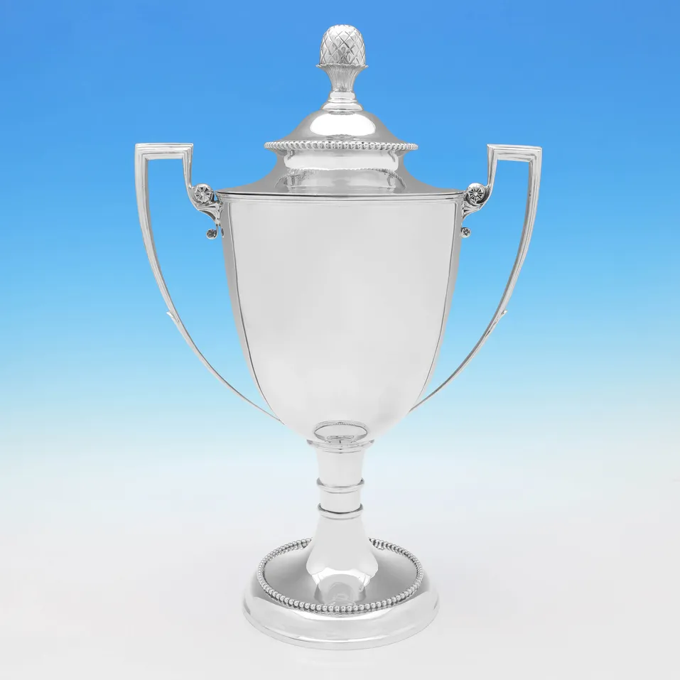 Antique Sterling Silver Trophy - Alexander Clark, hallmarked in 1898 Sheffield - Victorian - Image 1