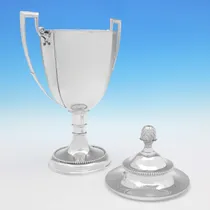 Antique Sterling Silver Trophy - Alexander Clark, hallmarked in 1898 Sheffield - Victorian - Thumbnail 2